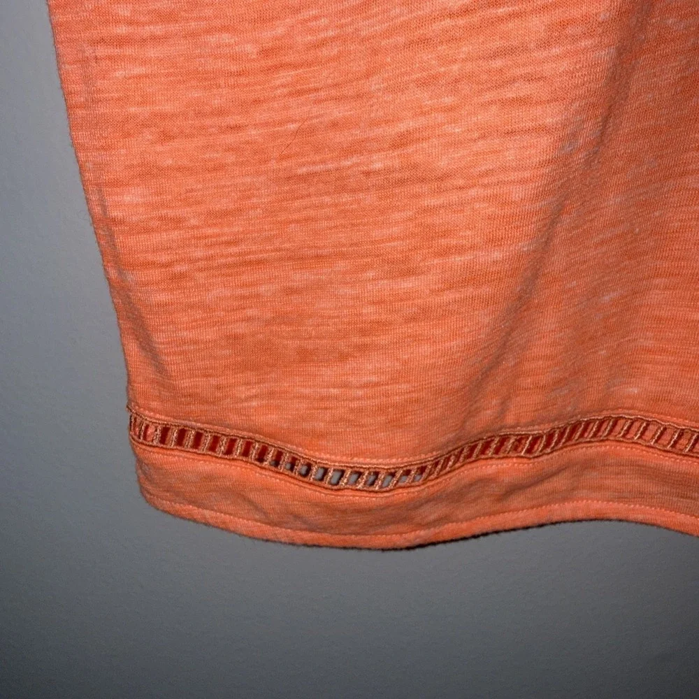 ALO Yoga Neon Orange Loose Fit Lightweight Tank Cropped Women's‎ Size M Running